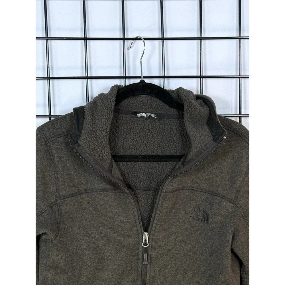 The North Face‎ Full Zip Hooded Jacket Mens S Gray Activewear Outdoor Fleece